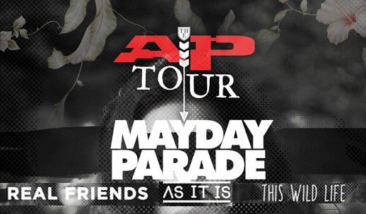 Mayday Parade The AP Tour 2015 poster