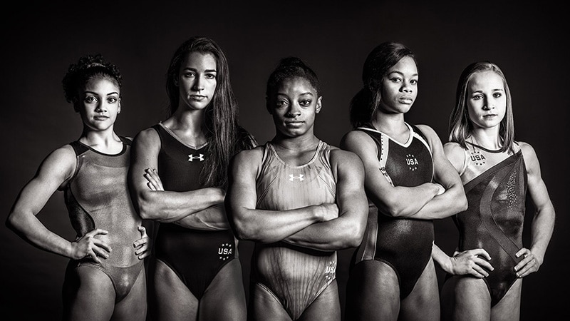 American Female Gymnasts Rio Team 2016