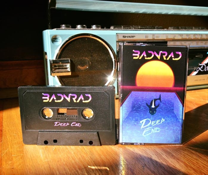 BadNraD Cassette Deep End Track list: Atomic Teenage Trash So Bodacious These Woods Thirsty Deep End Tryna Keep Cool Santa Monica