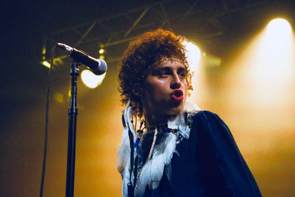 Josh Kiszka of Greta Van Fleet performing at The Armory in Minneapolis Minnesota on July 3rd, 2018