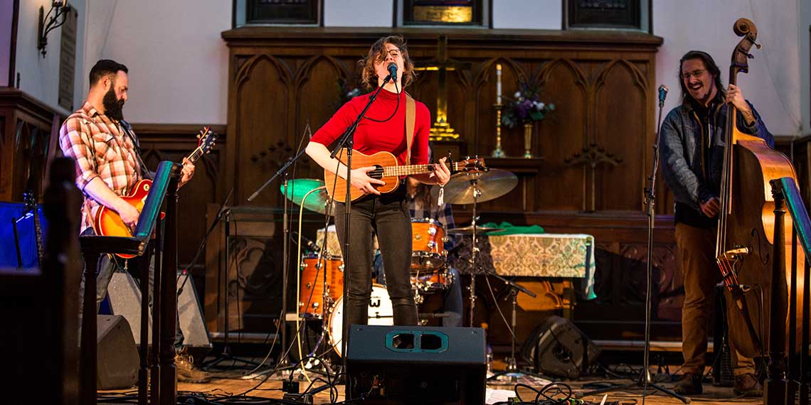 Lena Elizabeth at Big Turn Music Fest Lena Elizabeth, Big Turn, Big Turn Music Fest, Red Wing, Christ Episcopal Church, Folk, Americana, Soul, Local Music, Minnesota