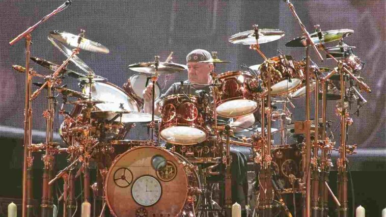 Neil Peart playing at the Air Canada Centre in 2010. Photo courtesy of Clalansingh via Wikimedia.