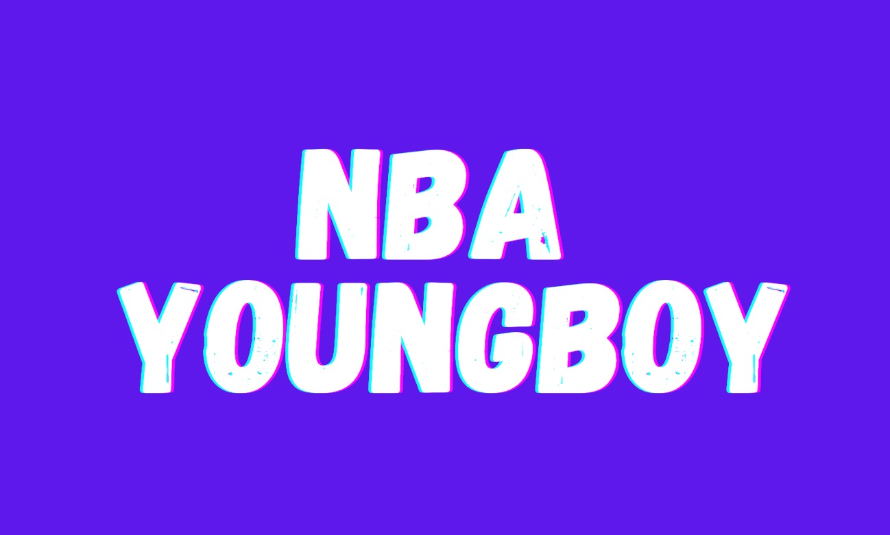 who is nba youngboy. his name in white on a purple background