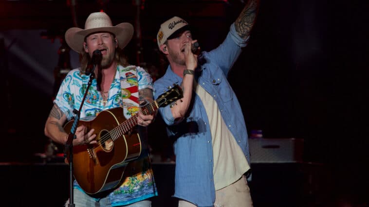 Tyler Hubbard (left) and Brian Kelley (right) of Florida Georgia Line.