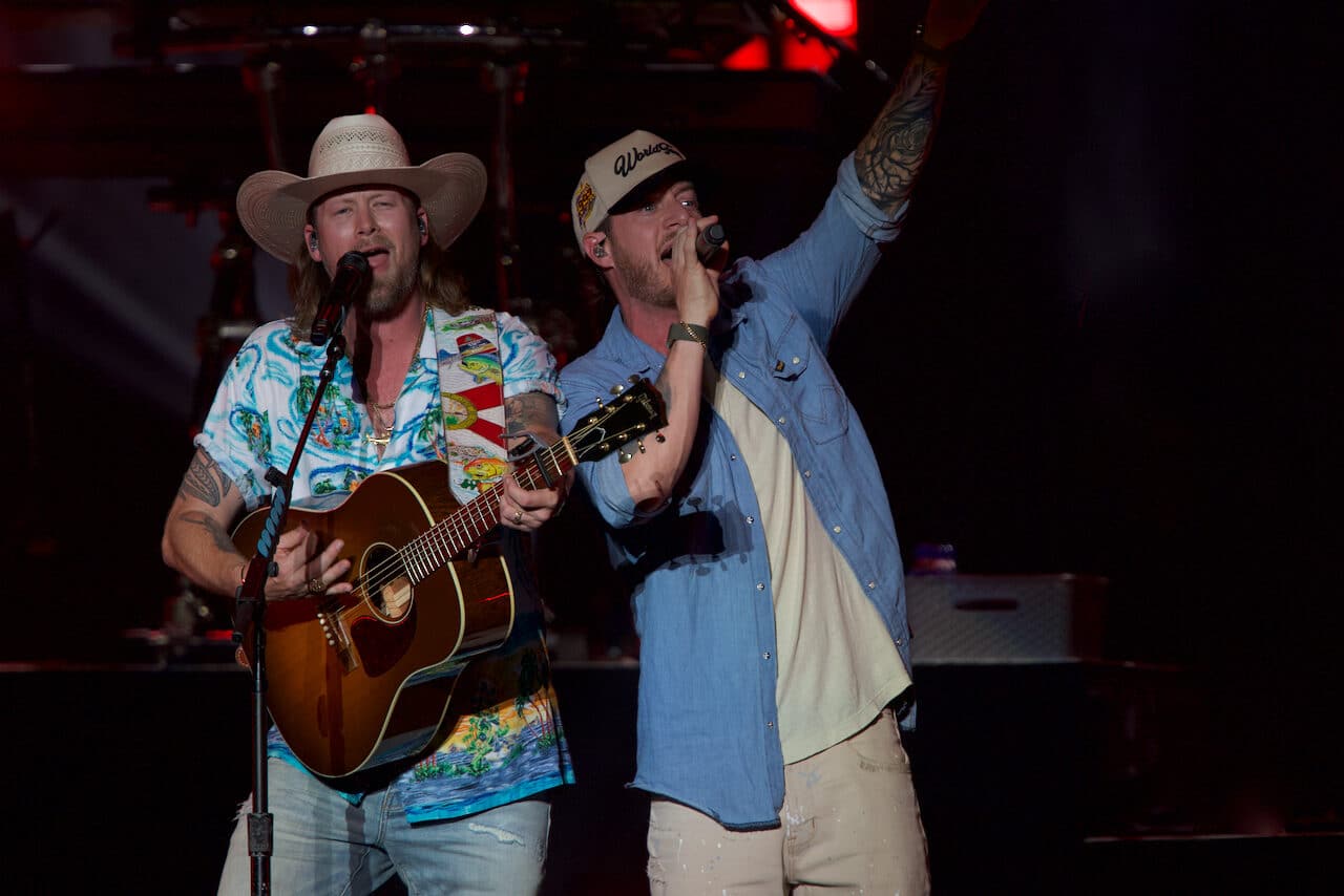 Tyler Hubbard (left) and Brian Kelley (right) of Florida Georgia Line.