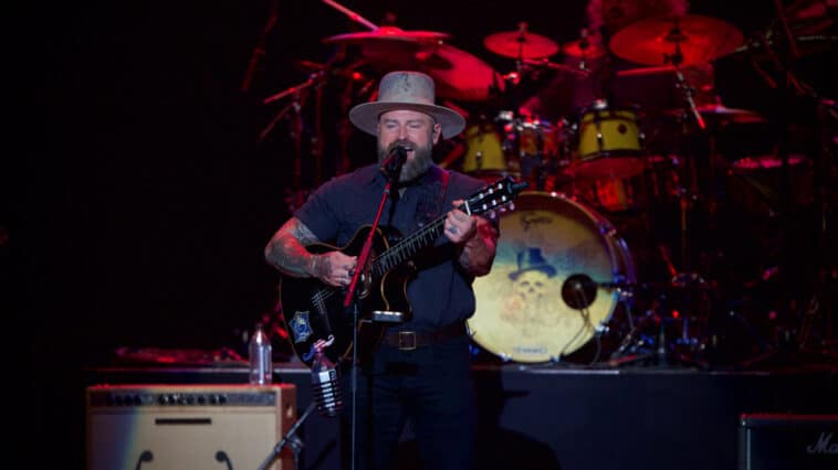 Zac Brown performed on stage