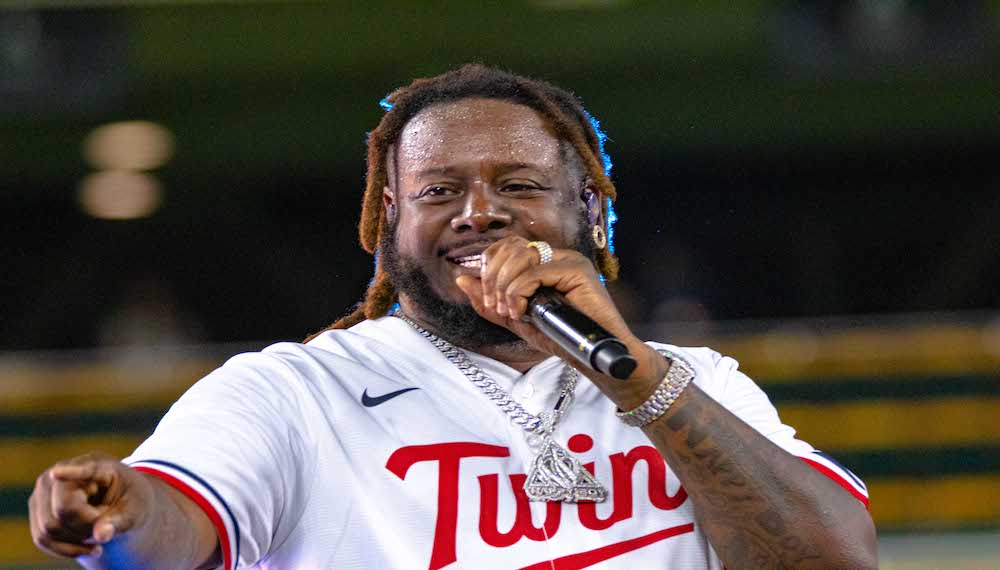 rappers who went bankrupt T-Pain at Target Field Photo by Travis Meier