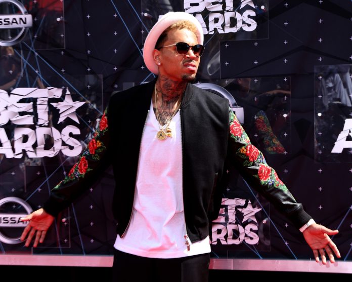 chris brown facts. chris brown in a black jacket and hat on the red carpet