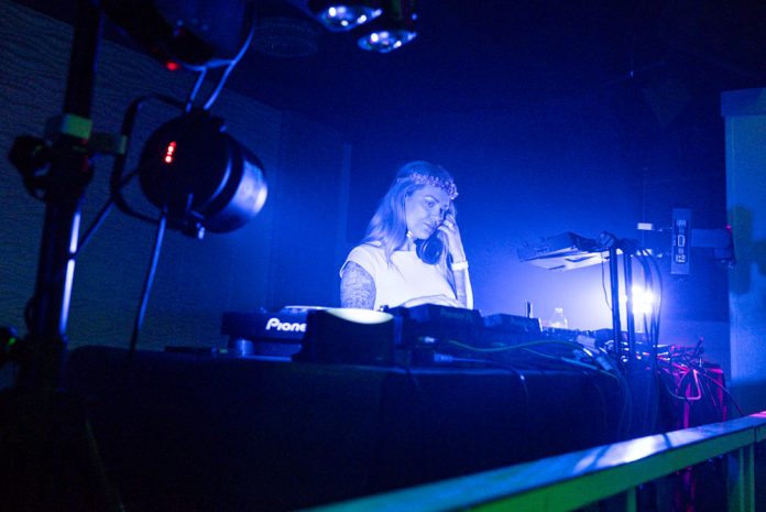 DJ Bad Sandy at Vanquish nightclub in Minneapolis, Minnesota