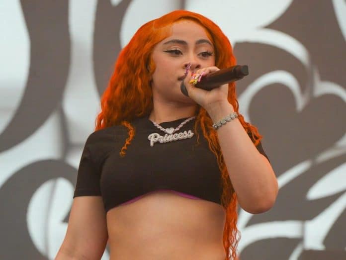 ice spice performing on stage