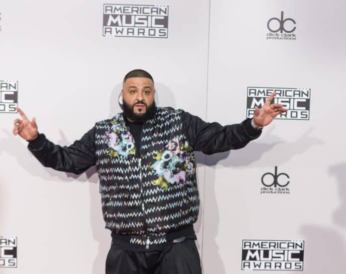 DJ khaled's net worth DJ khaled in a black outfit on the red carpet