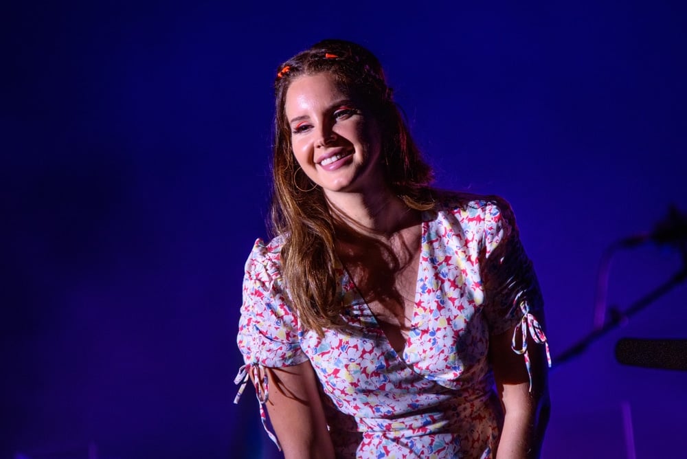 musicians who were born rich lana del rey on stage in a colorful dress