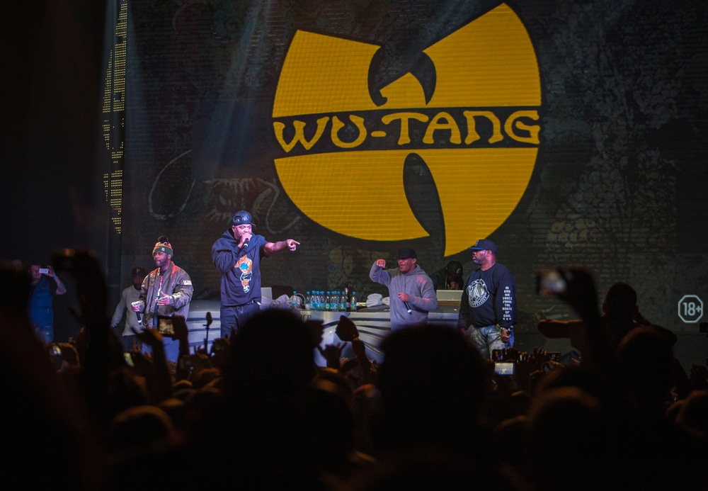 the wu tang clan performing on stage