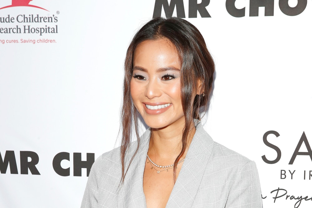 celebrities who look younger than their age jaime chung arriving for an event in a grey suit