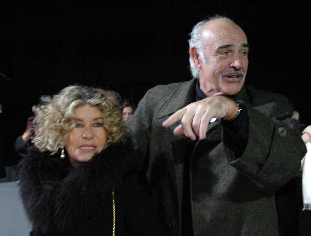 celebrities who are taller than you expected sean connery arriving at an event in 2005 with his wife in berlin
