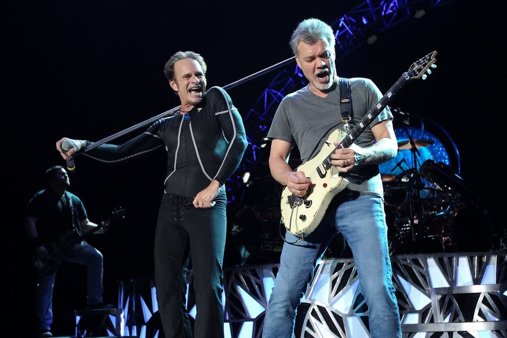 david lee roth with van halen on stage