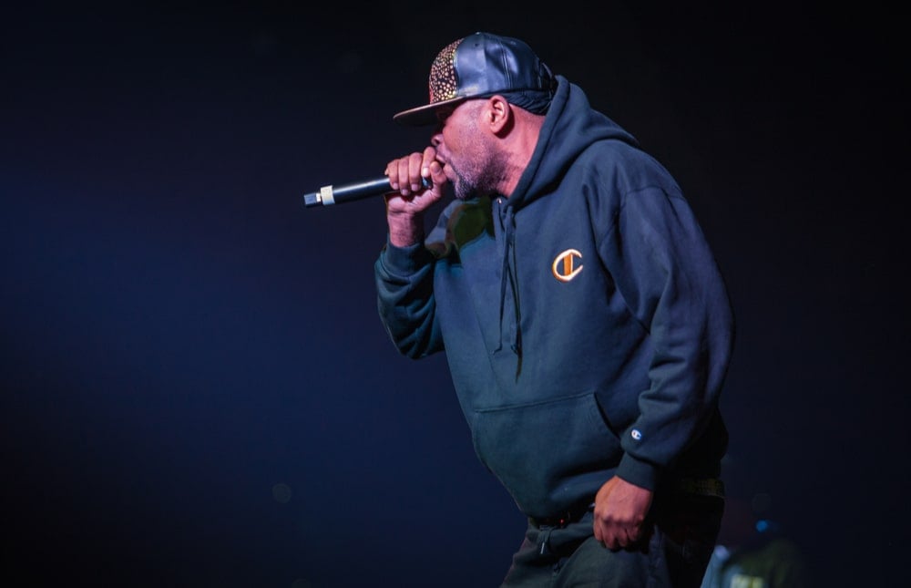 rappers who went bankrupt method man on stage performing a rap