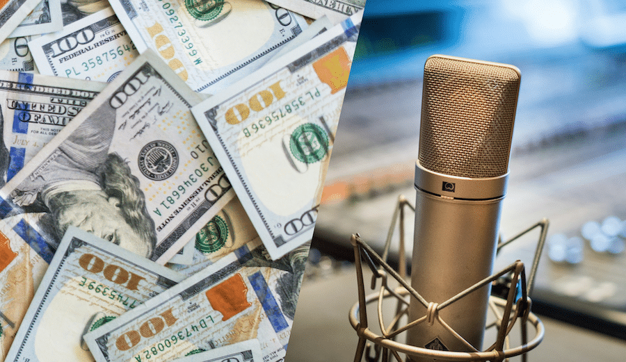 Money and microphone